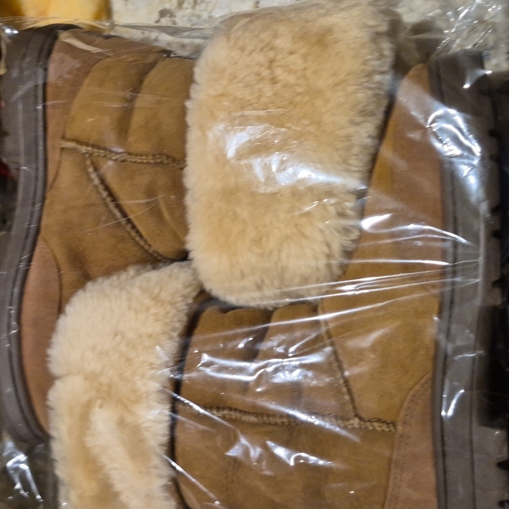 UGG Ultra Tall Boots sz.W8 Brown Pull On Suede Sheepskin Wool Mid Calf (#1561)EC - Picture 5 of 16
